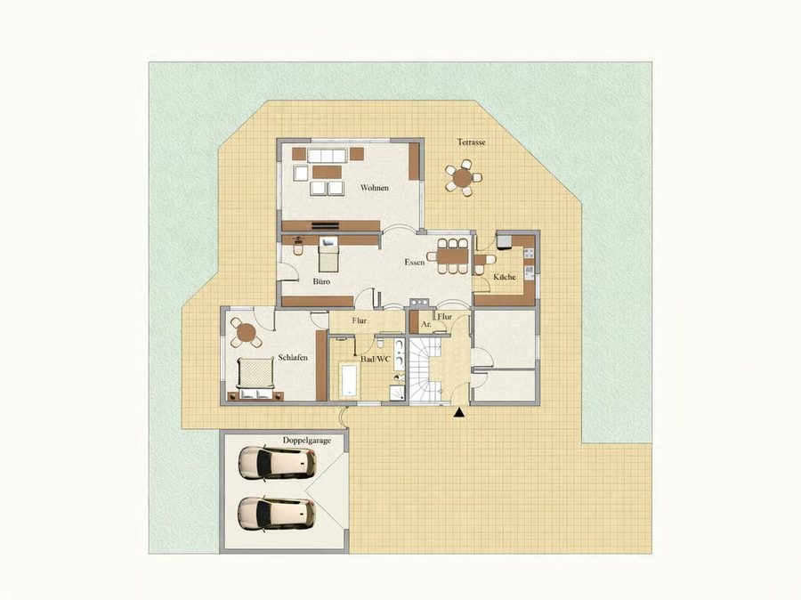 Grundriss der Ferienwohnung
